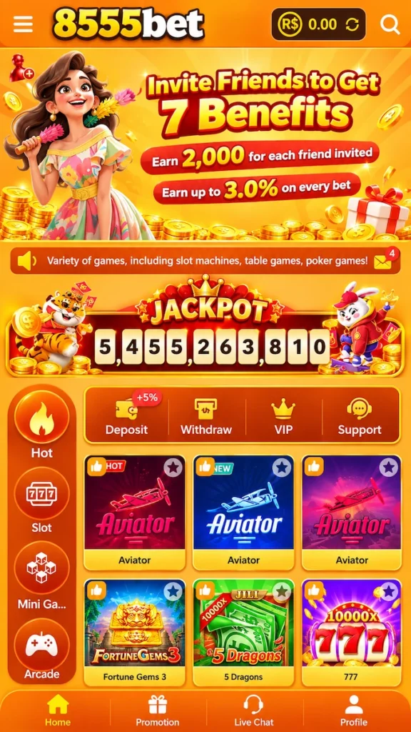 8555BET Game Interface