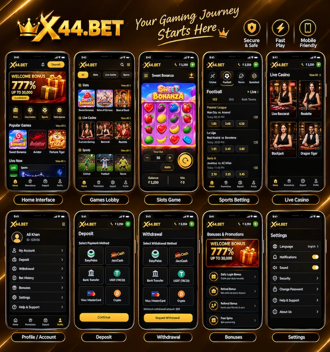 X44BET Game Interface