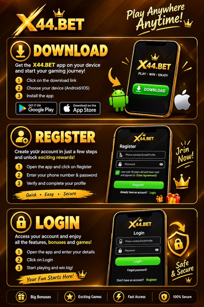 X44BET Game Register