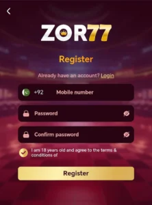 ZOR77 Game Download (Safe Online Earning App in Pakistan) 2026 1